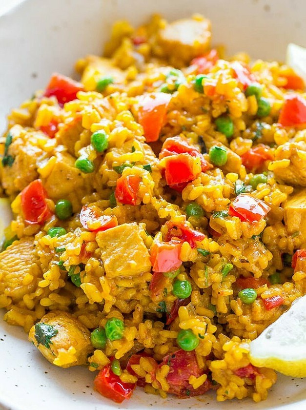 Quick Chicken Paella Recipe in 45 Minutes