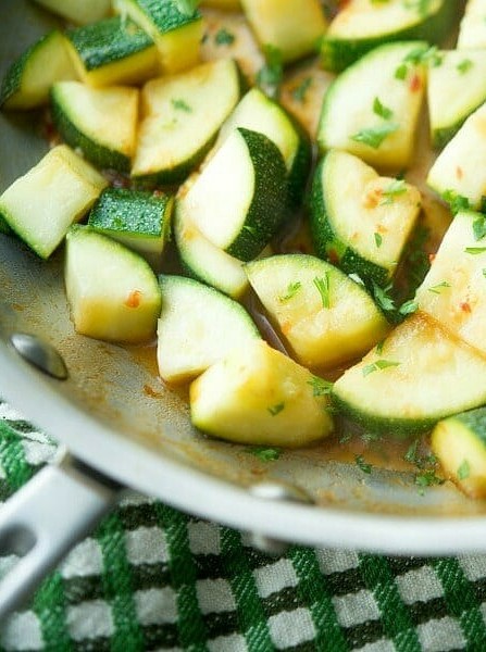 Quick Zucchini in Chili Lime Glaze