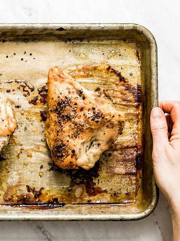 Easy Crispy Bone-In Chicken Breast Recipe