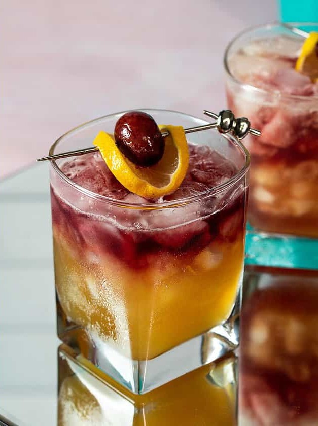 Whiskey Sour with Red Wine Float