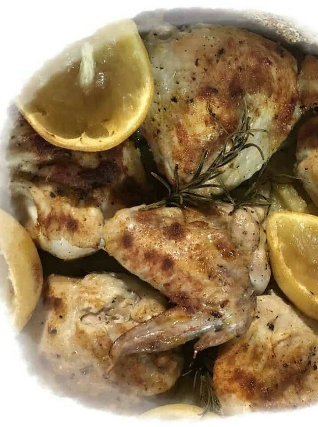 Lemon Chicken Stew in Dutch Oven