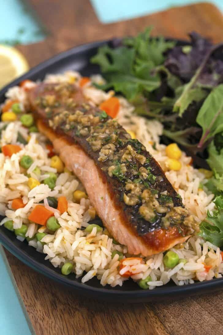 Sweet Spicy Salmon with Maple Glaze