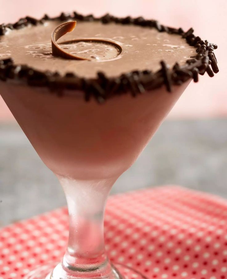 Rich Chocolate Boozy Dessert Cocktail