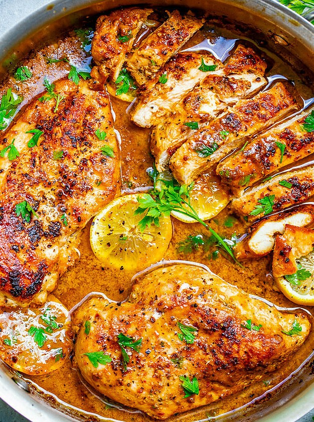 Lemony Chicken Skillet Delight