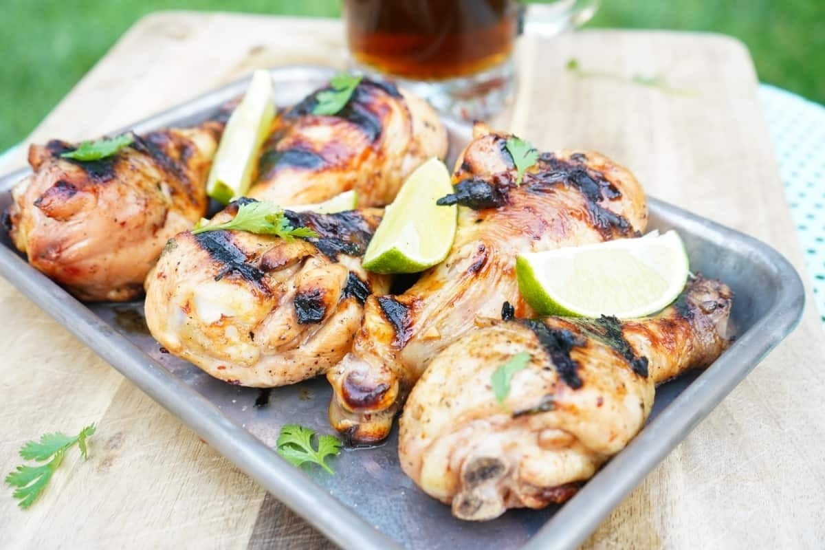 Juicy Tequila Lime Grilled Chicken Drumsticks