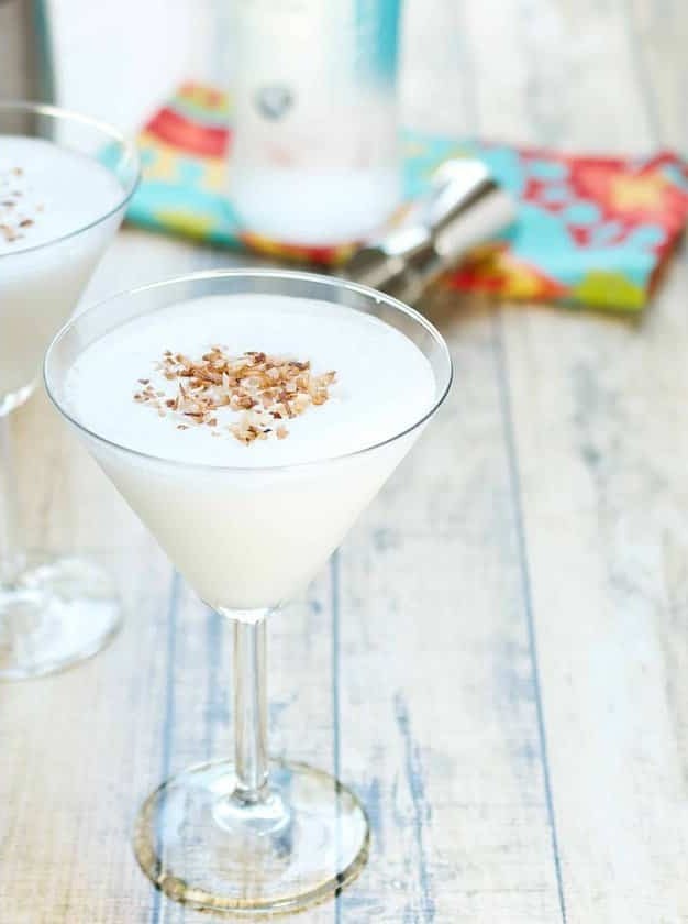 Tropical Coconut Bliss in a Glass