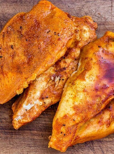 Smoked Chicken Breasts in Cast Iron Oven