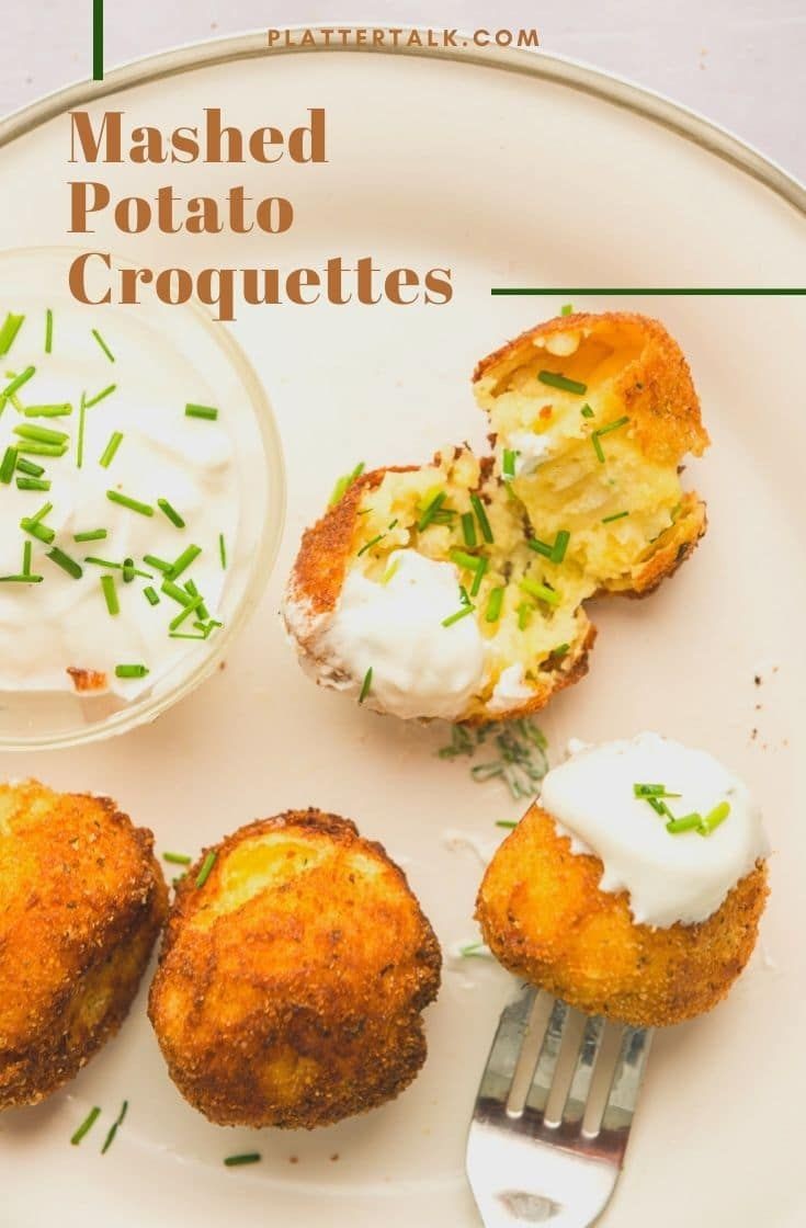 Mashed Potato Fritters with Crunchy Twist