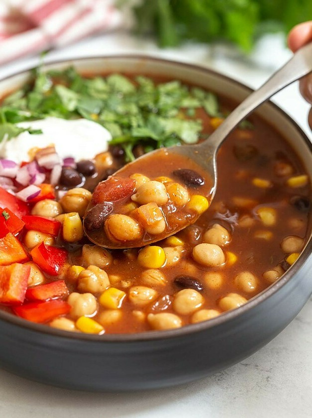Vegan Crockpot Taco Soup Delight