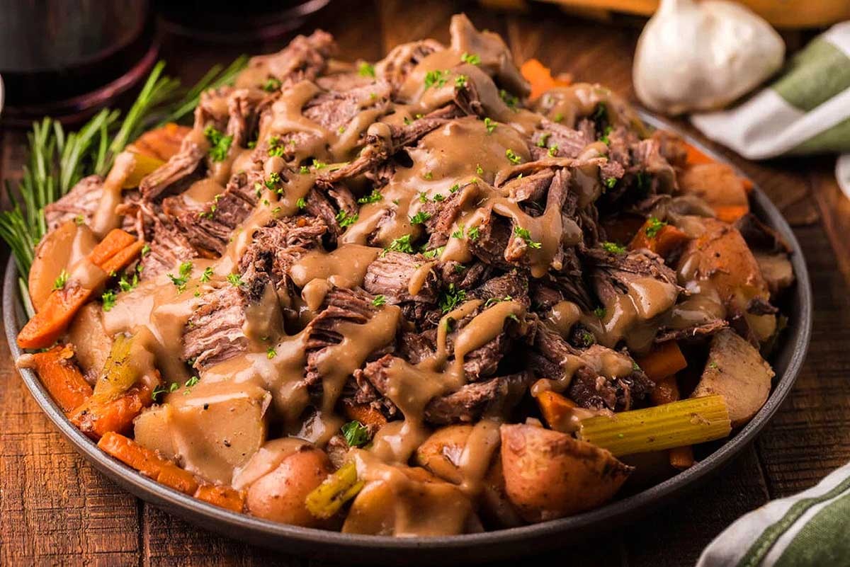 Slow Cooker Red Wine Pot Roast