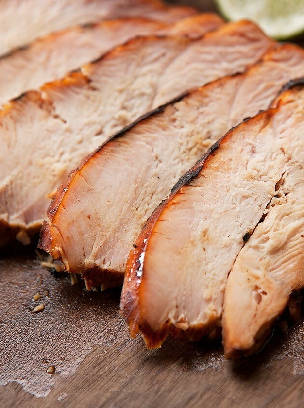 Smoked Turkey Breast with Sweet & Savory Marinade