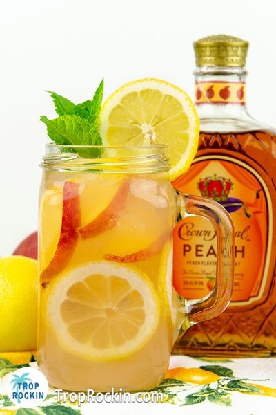 Peachy Crown Royal Party Punch