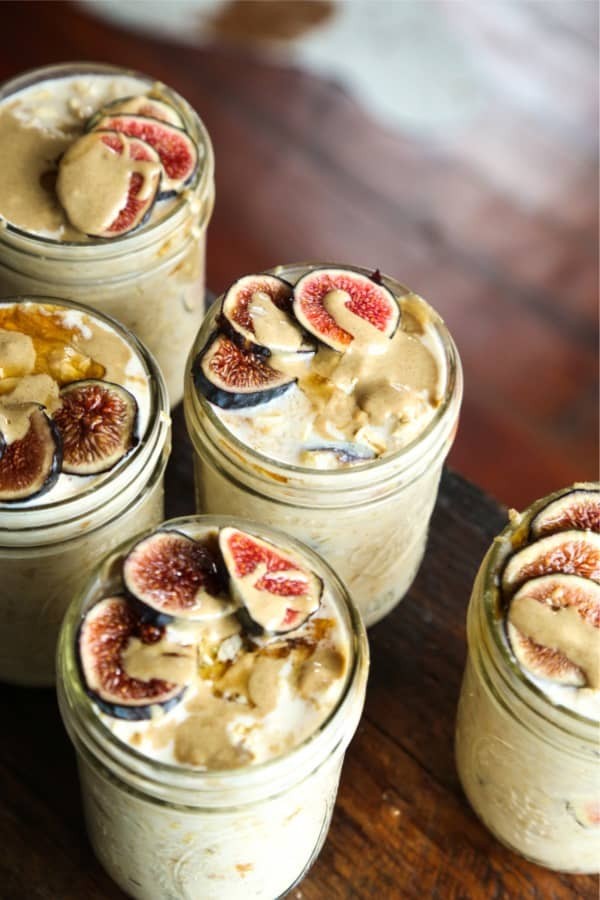 Tahini Maple Oatmeal with Fig