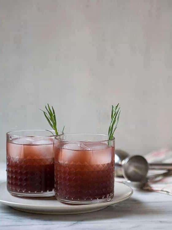 Pomegranate Tarragon Twist on Brazilian Caipirinha