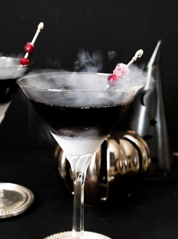Dark Magic in a Glass Cocktail