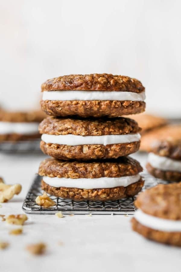 Wholesome Oatmeal Pies with Coconut Creme