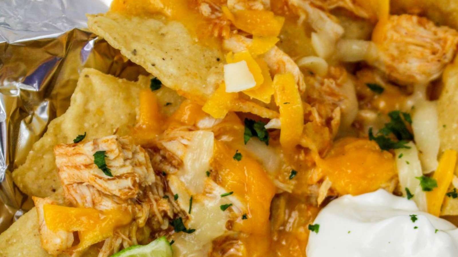 Grilled Chicken Nachos in Blackstone Perfection