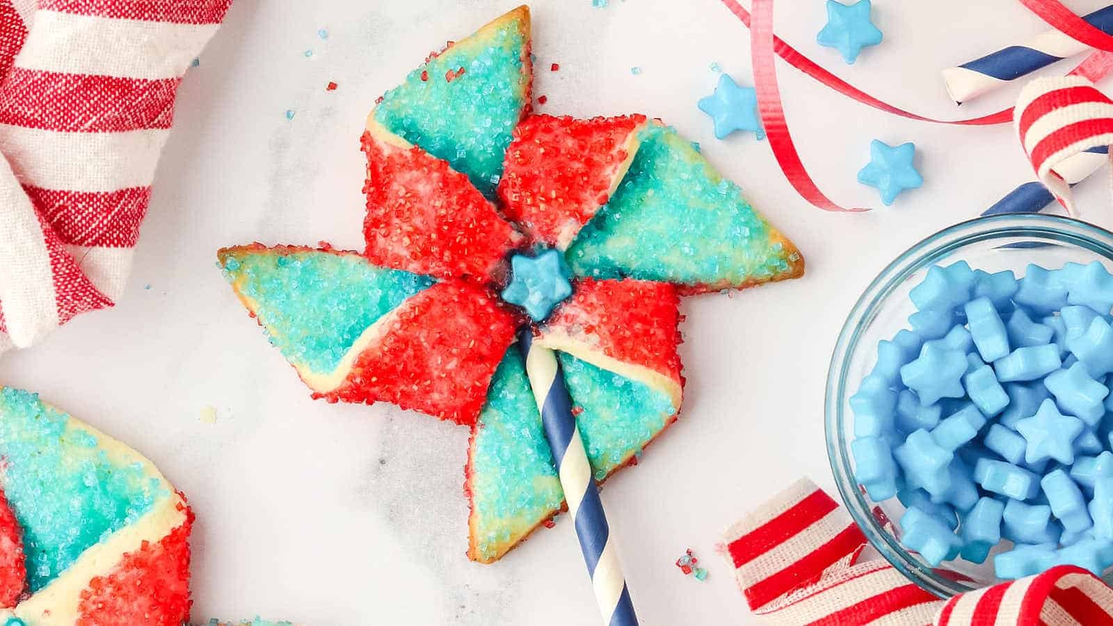 Patriotic Pinwheel Cookie Treats