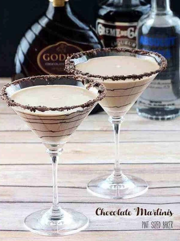 Chocolate Bliss in a Cocktail Glass