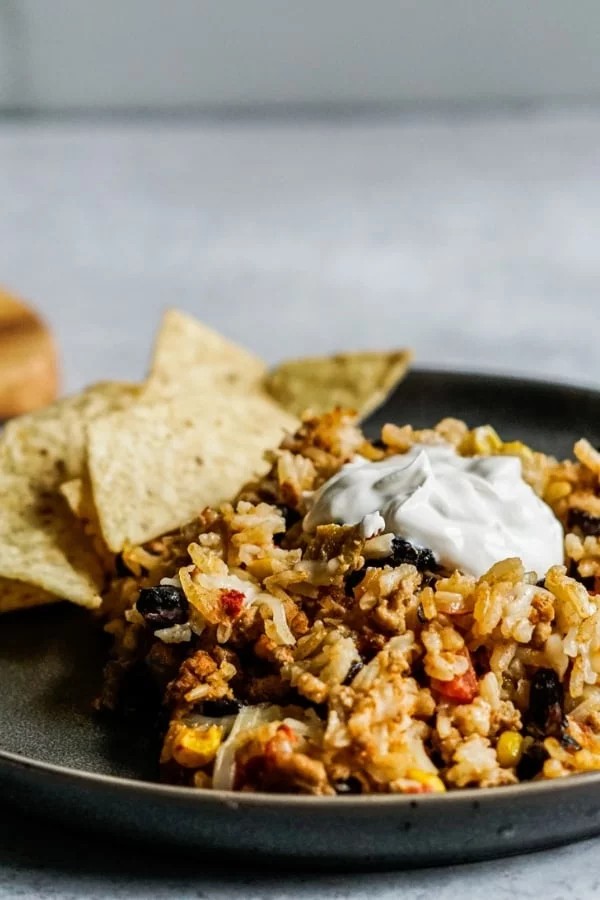 Gluten-Free Taco Rice Casserole Delight