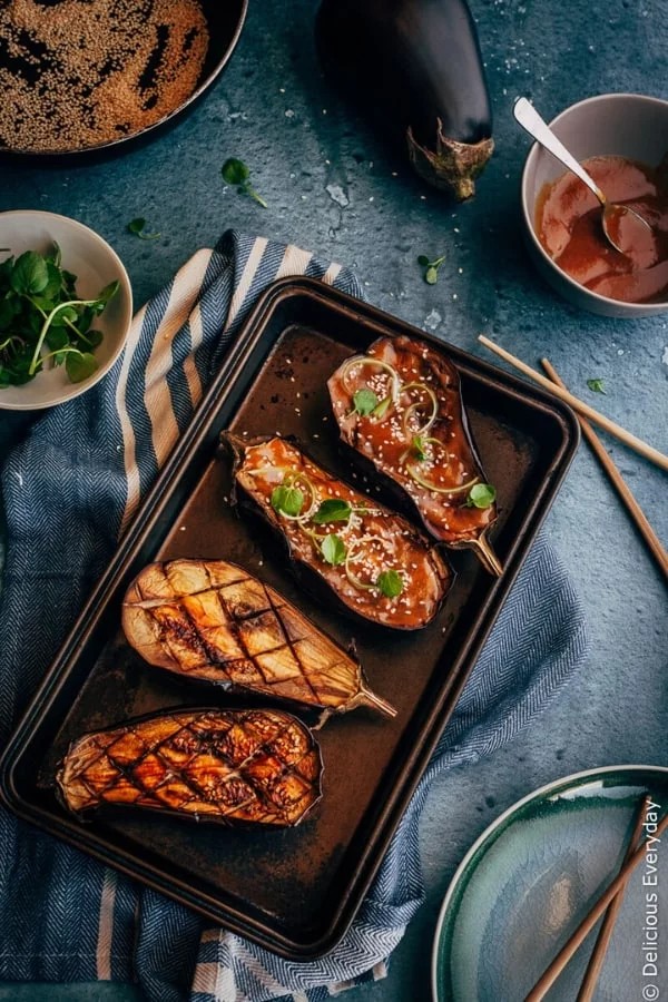 Eggplant in Sweet Miso Glaze