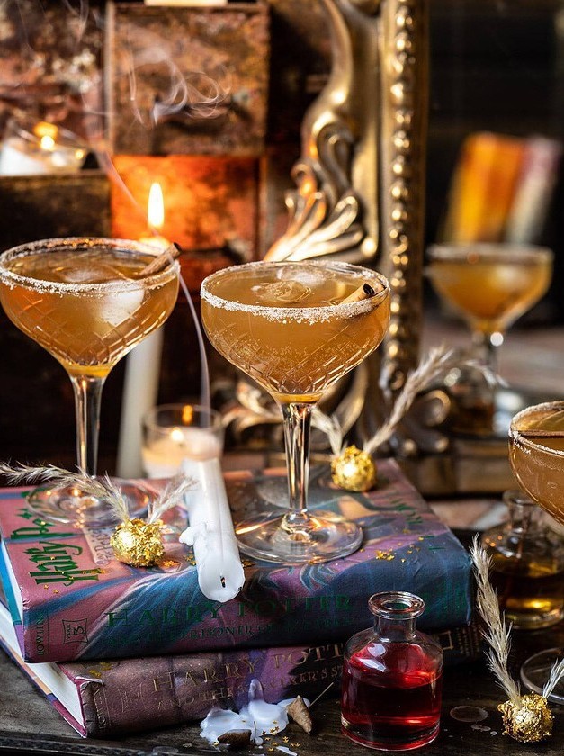 Golden Whimsy: A Magical Whiskey Mix