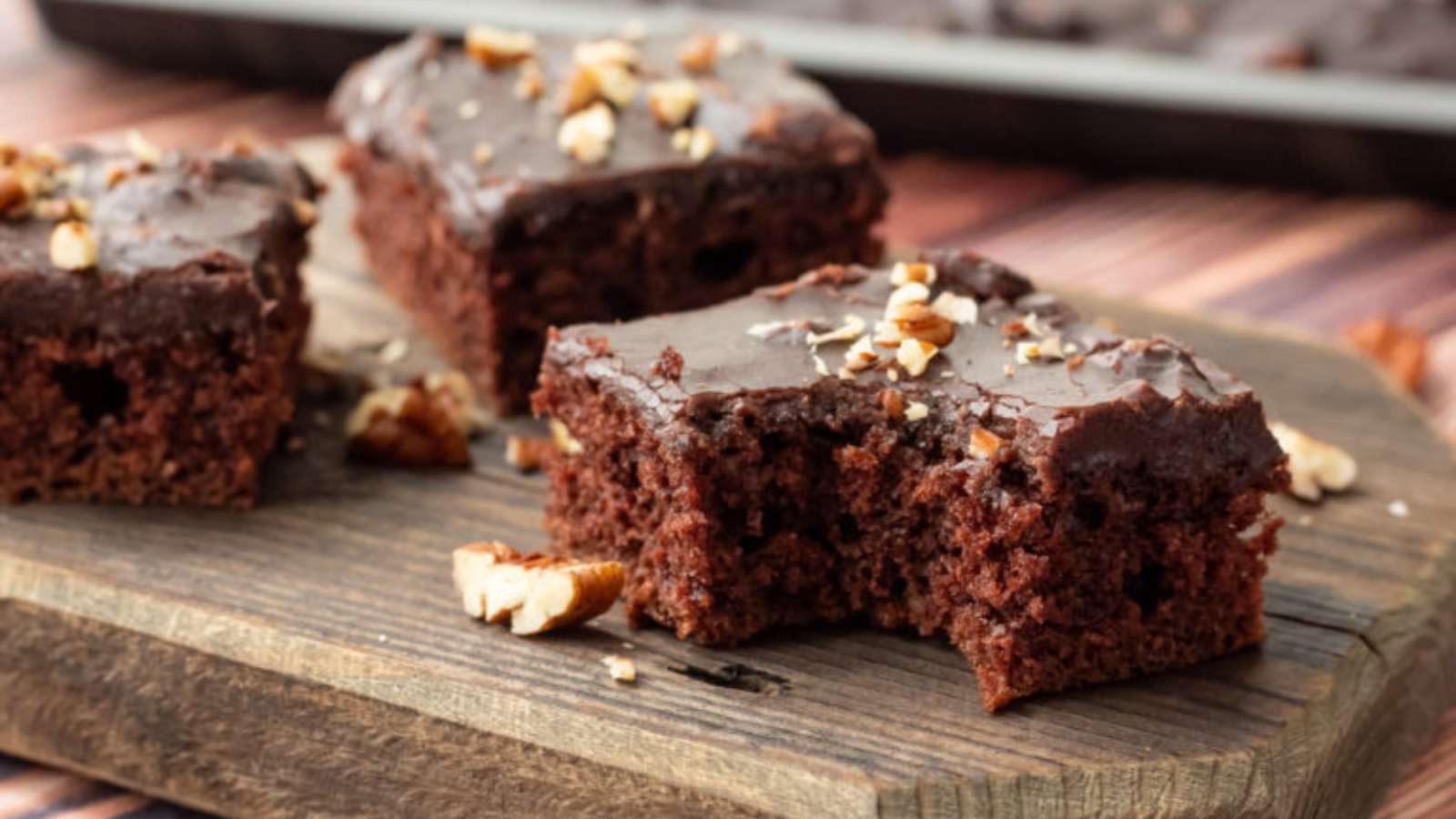 Moist Chocolate Cake with Fudgy Frosting
