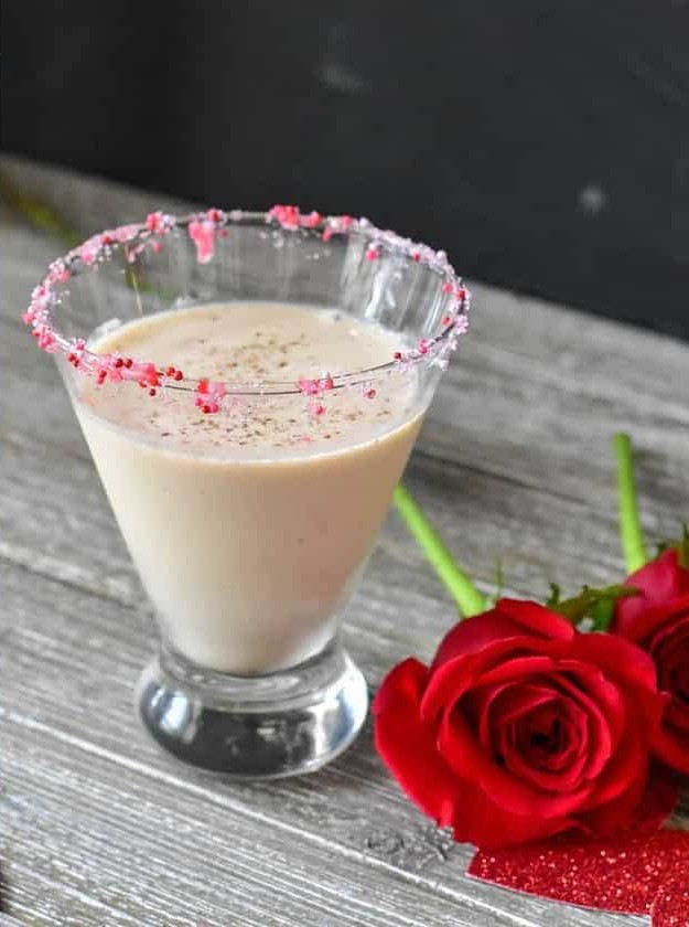 Pink Bourbon Delight Dessert Cocktail