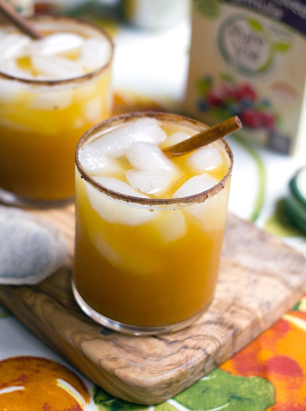 Pumpkin Vodka Chai Tea Spritzer