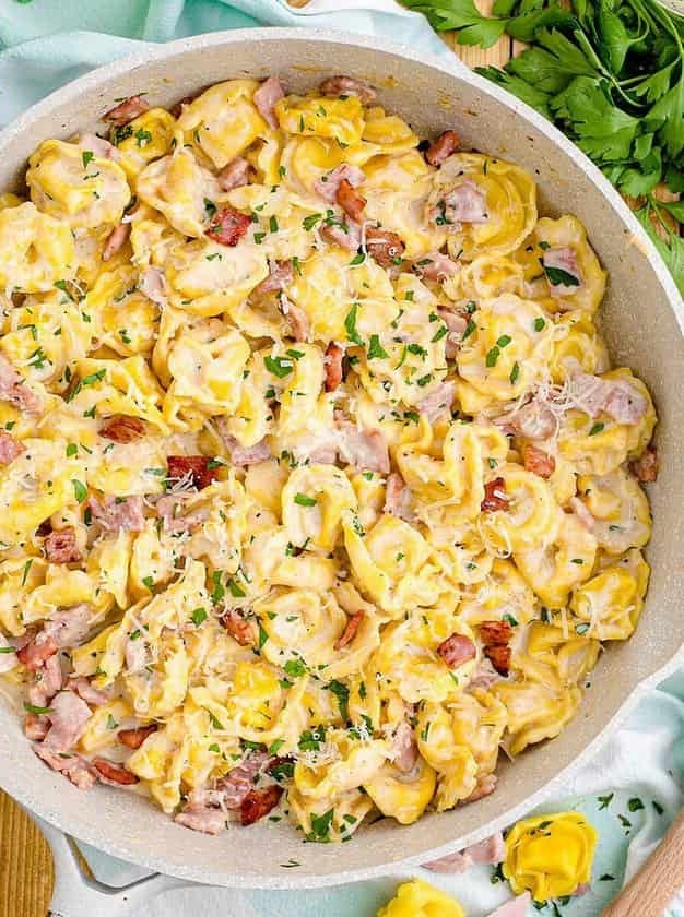 Creamy Tortellini with Savory Twist