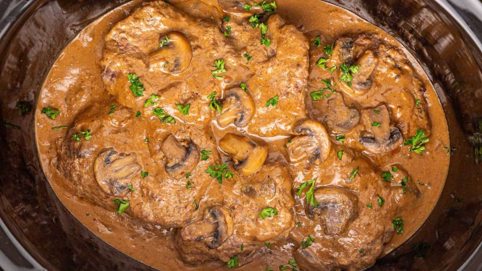 Tender Crockpot Steak in Rich Gravy