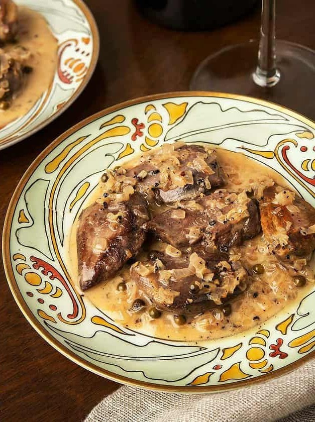 Pan-Seared Dove Breasts with Brandy Sauce