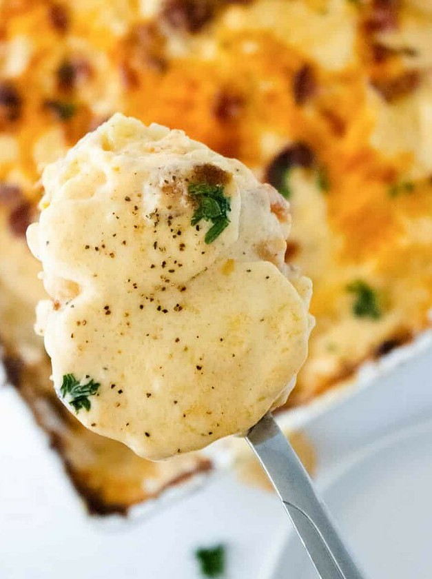 Creamy Russet Potato Casserole for Two