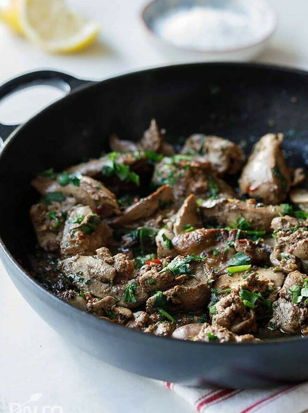 Spicy Garlic Chicken Livers Delight