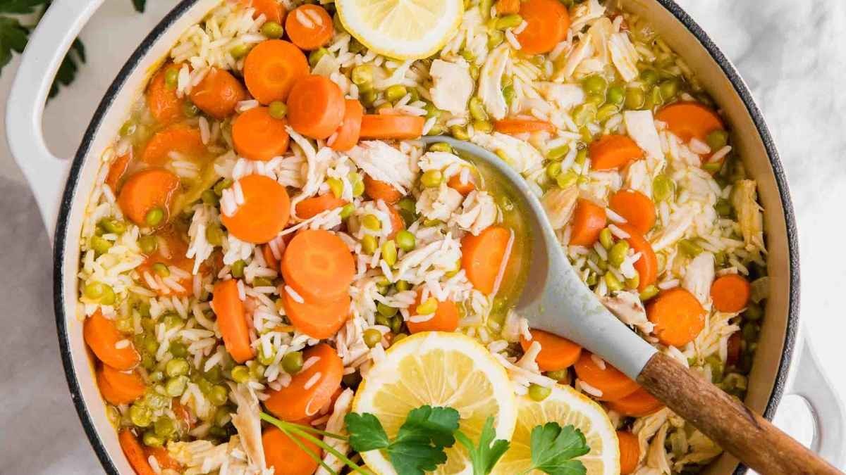 Lemon Chicken Rice Soup for Busy Nights