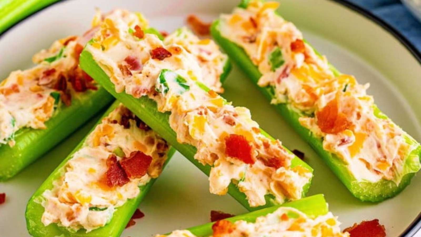 Celery Sticks Smothered in Bacon Ranch Bliss