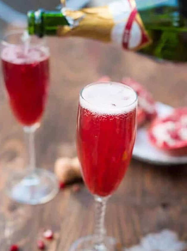 Pomegranate Sparkler with Raspberry Twist