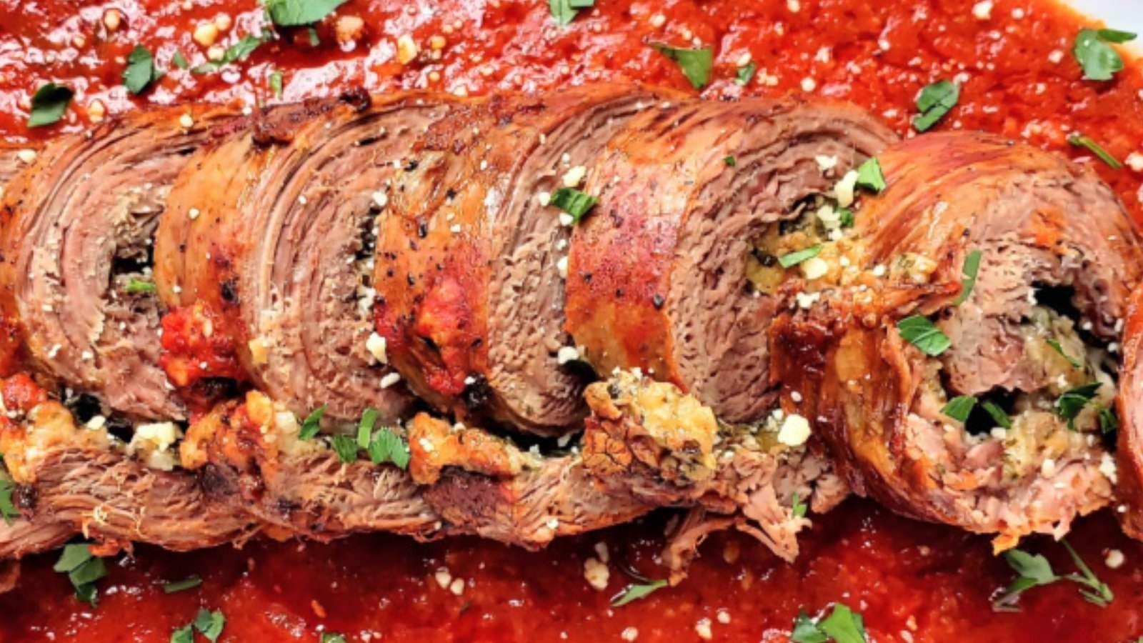 Slow Cooker Beef Braciole