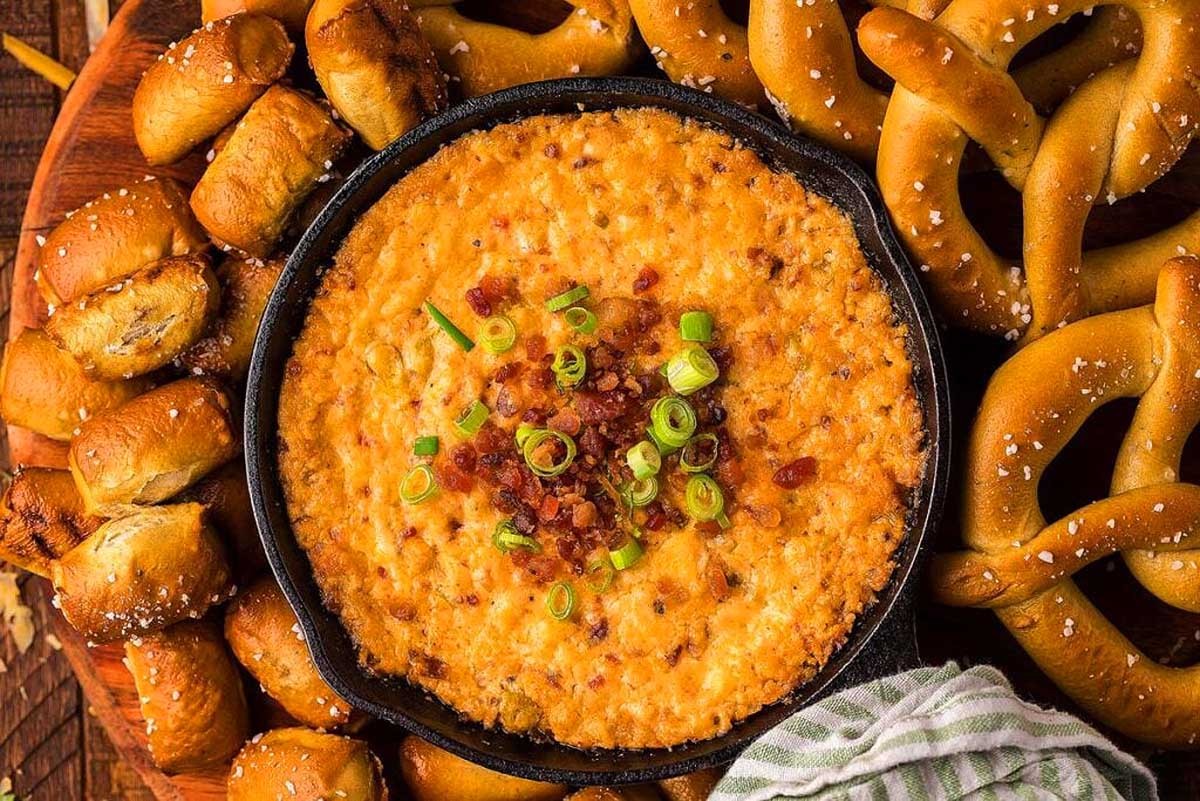 Gourmet Smoked Gouda Pretzel Dip