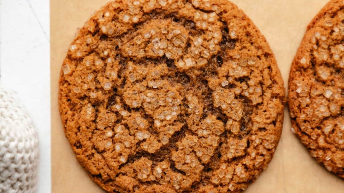 Ginger Molasses Cookies with a Soft Twist