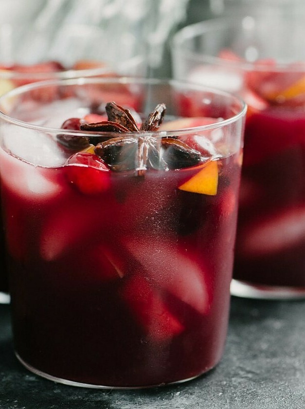 Warm Winter Sangria with Spiced Flair