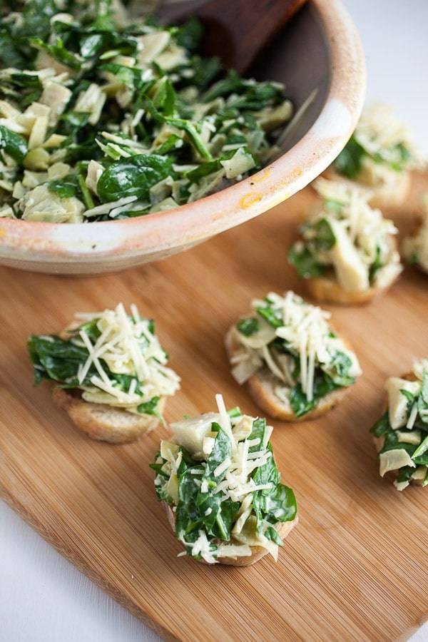 Fresh Spinach and Lemon Artichoke Bites