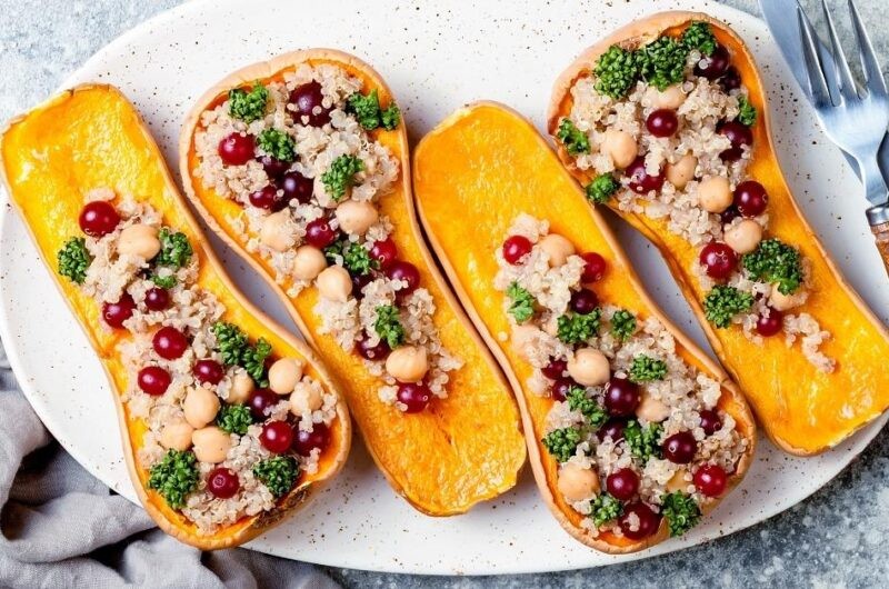 Roasted Stuffed Delicata Squash