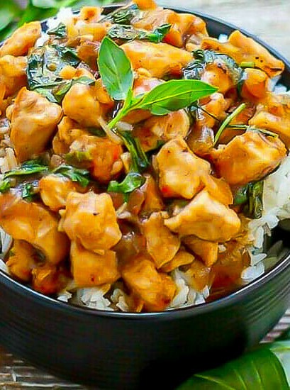 Spicy Basil Stir Fry with Chicken