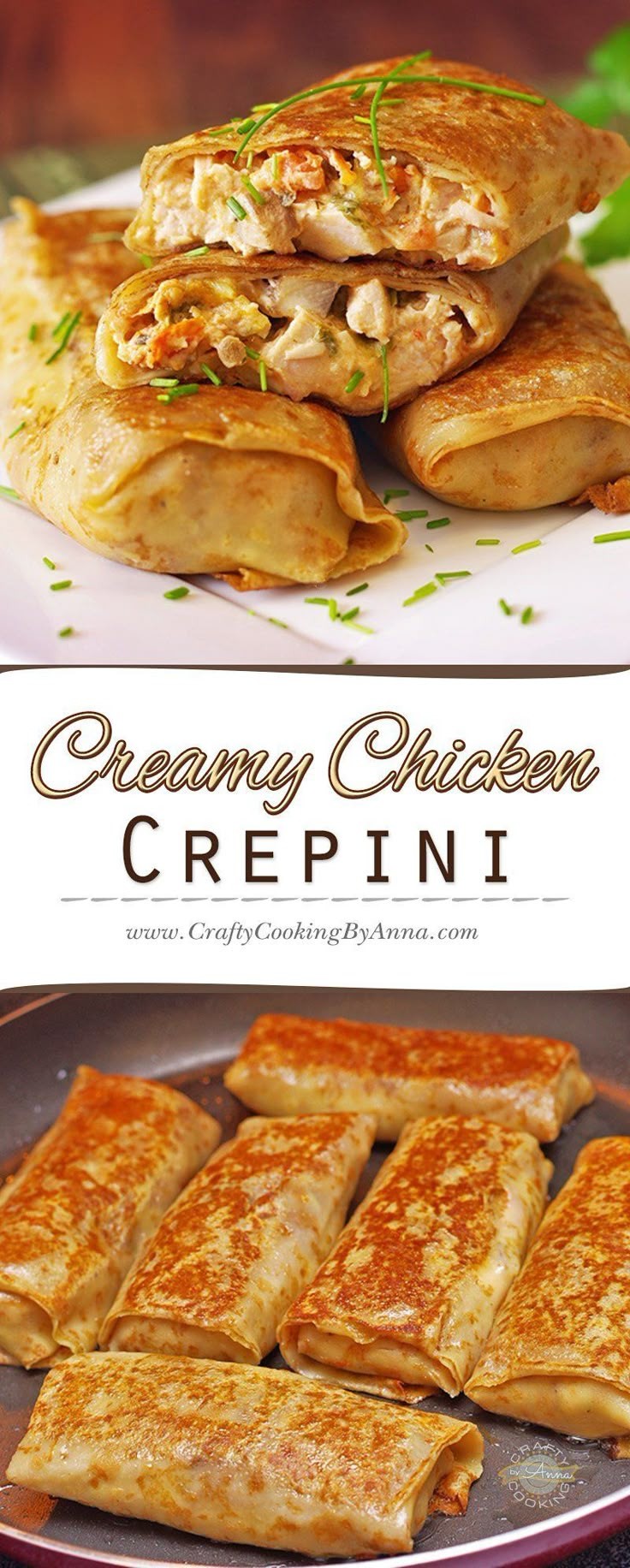 Crepini Chicken Filling Breakfast Crepes