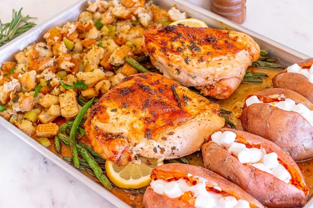 Easy Sheet Pan Turkey Dinner Delights