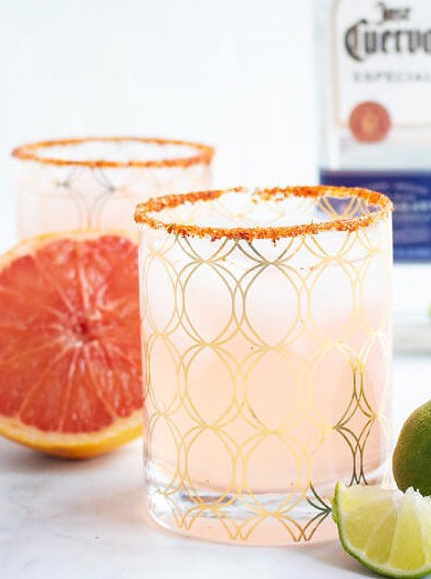 Grapefruit Keto Sparkler with Tequila