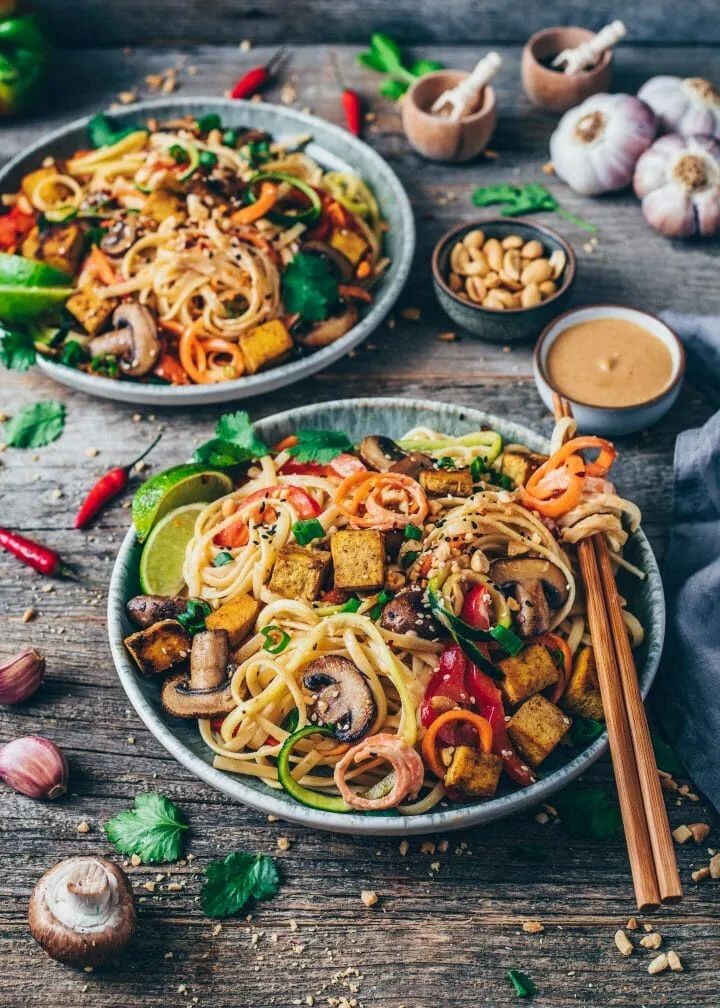 Savory Hoisin Tofu Noodle Delights