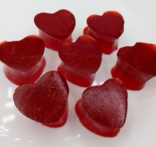 Spicy Cherry Jello Jigglers with Red Hots