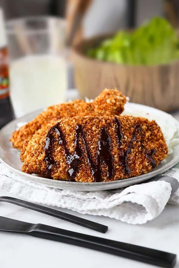 Oven-Crisped Japanese Chicken Cutlet